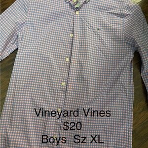 Boys XL Vineyard Vines Shirt